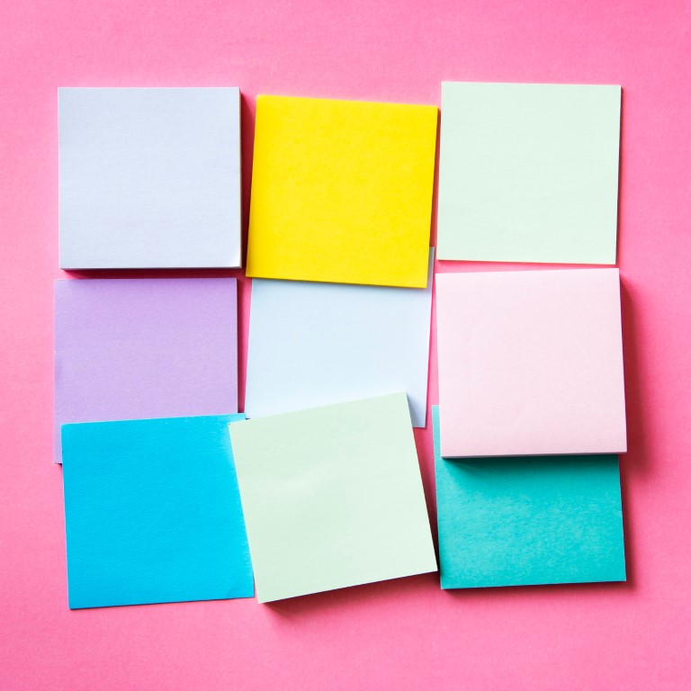 post it colorés